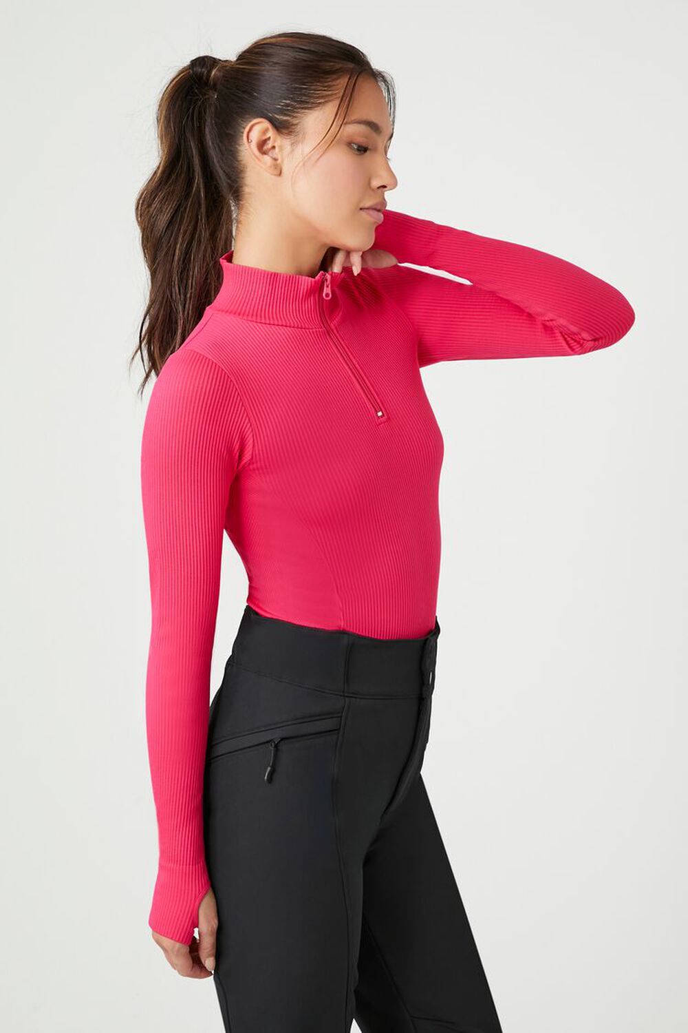 Seamless Half-Zip Bodysuit